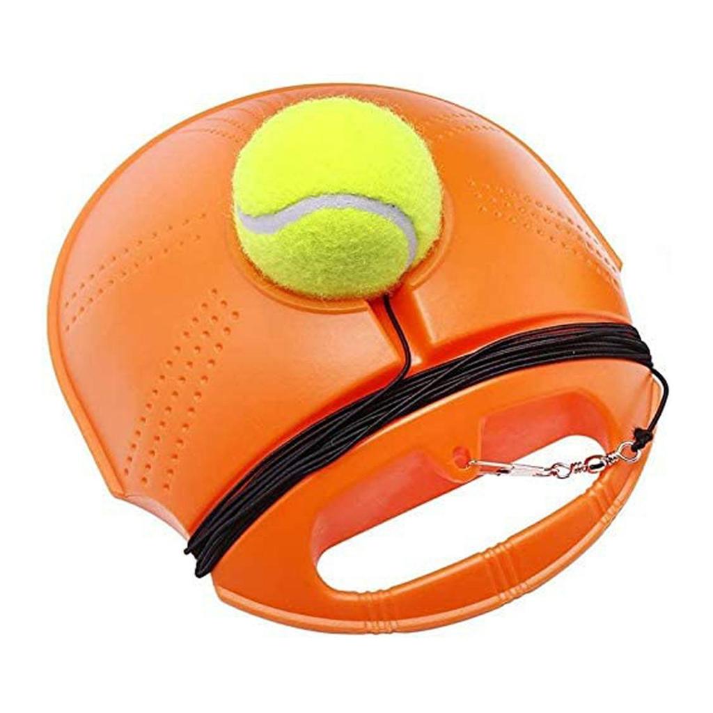 Tennis Trainer Rebound Ball for Beginner Indoor/Outdoor, Training Equipment with Elastic String Weighted Base, Portable Tennis Trainer for Kids Adults