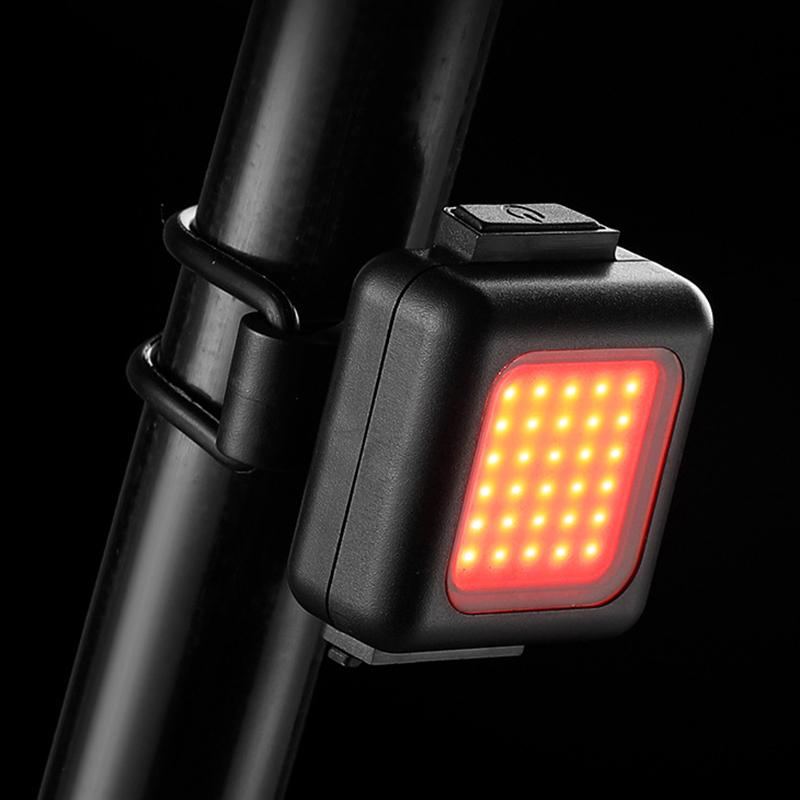 Bicycle Front Rear Mini Led Light Set Usb Rechargeable Cycling Headlight Taillight Light Cob Lamp Bead Waterproof Bike Lamp