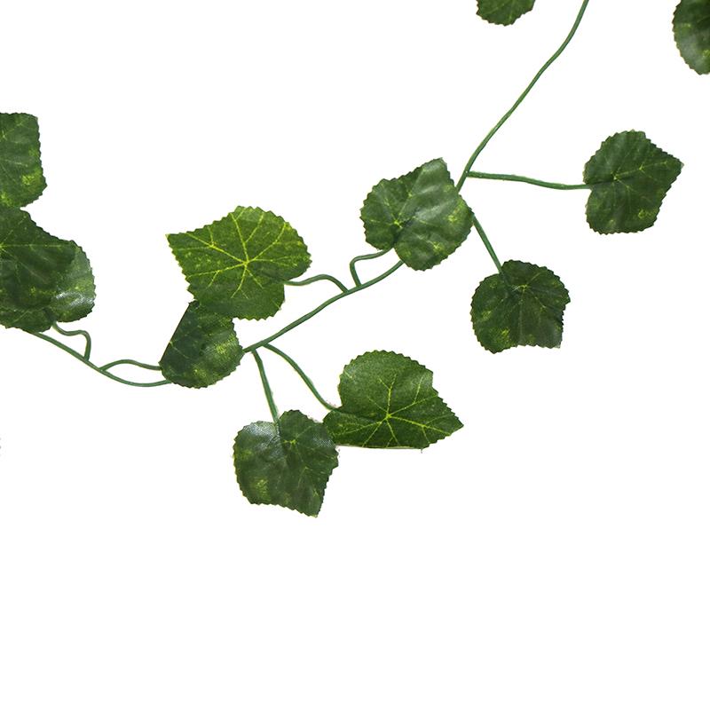 Green Silk Artificial Grape Hanging Leaf For Home Wedding Garden Party Decor