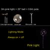 LED Light Up Balloons Luminous Bubble Balloon with Light String and Sticks for Wedding Party Decor