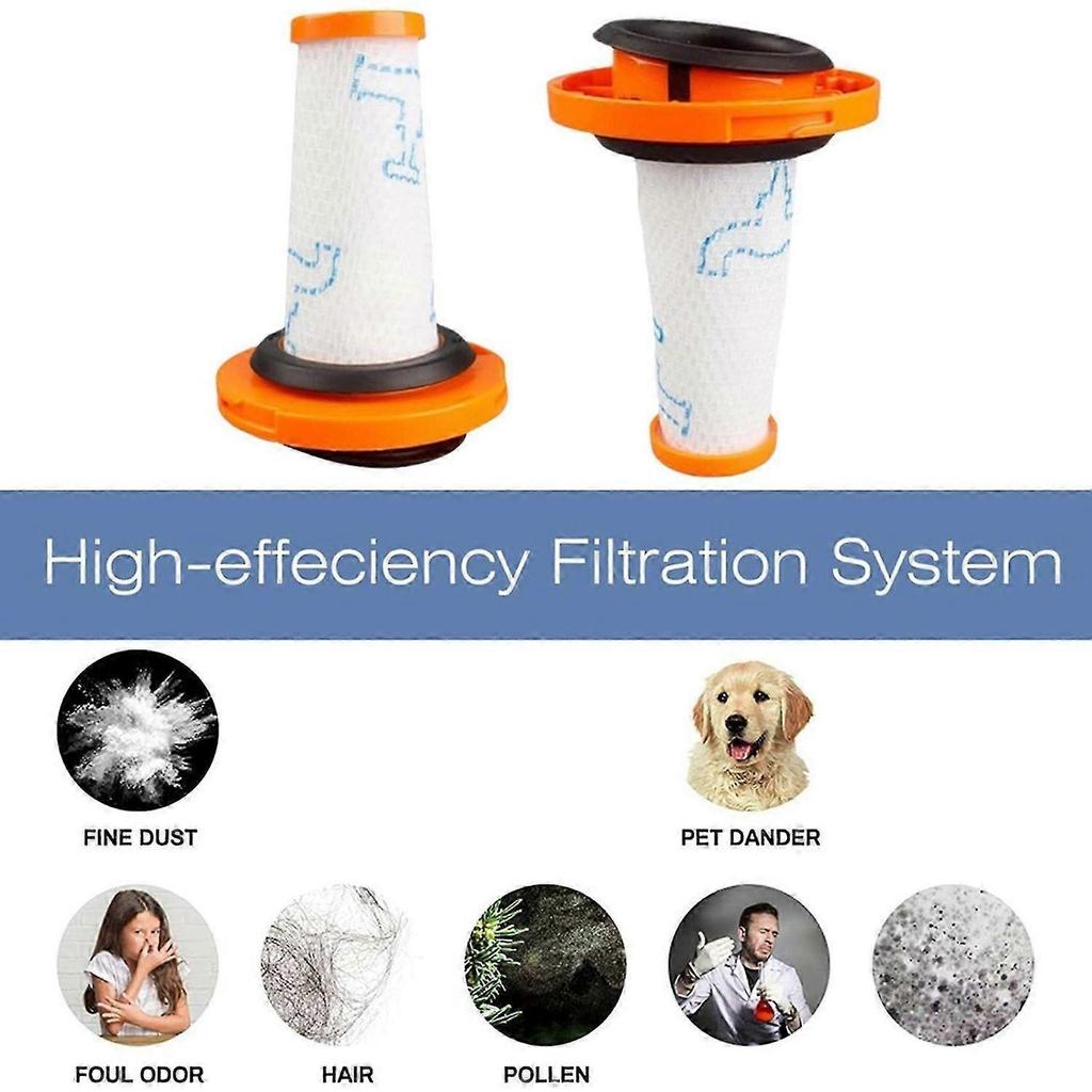 6x Filtre Aspirateur pour Rowenta X-FORCE FLEX 9.60 RH20xx ZR009010 ZR009012 Pièces de Rechange Accessoires de Nettoyage Efficaces