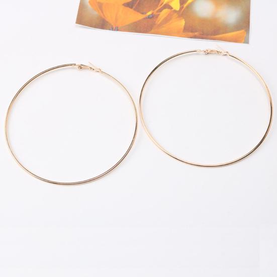 Simple Women Hollow Big Circle Hoop Earrings Party Statement Jewelry Friend Gift