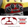 Real Soft Carbon Fiber Sticker For Fiat 500 Abarth 595 2012-2016 2017 2018 2019 2020 2021 2022 2024 Abarth 695 2017-2024 AC Trim.