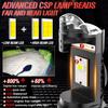Bullvision 1PC H4 LED Lens Mini Bi Led Projector 800W Headlights CANBUS 9003 HB2 High Low Beam 6000K Motorbike Turbo Lamps