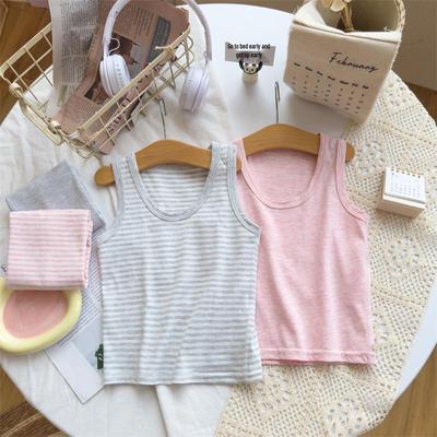 Japanese Style Soft Cotton Sleeveless Vest for Toddlers - Breathable, Boneless Pajama Layer for Boys and Girls