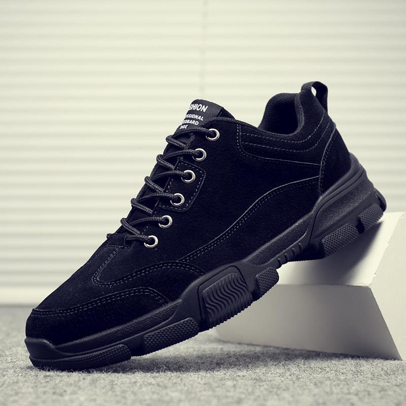 

Летние ботинки Мартин мужские кожаные туфли низкие берцы рабочие модные туфли водонепроницаемые и нескользящие рабочая спецодежда мужская обувь ретро 44 чёрный