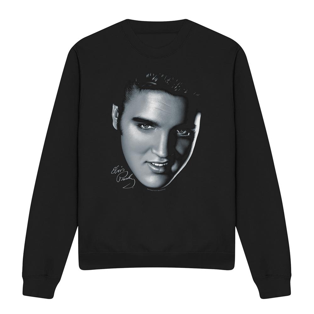 Elvis Presley Unisex Adult Big Face Sweatshirt