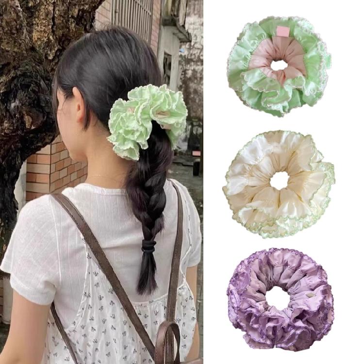 Luxurious Hair Accessory Pleated Hair Tie Elastic Hair Band Offering Comfort And Style For Women Embracing Stylish Look