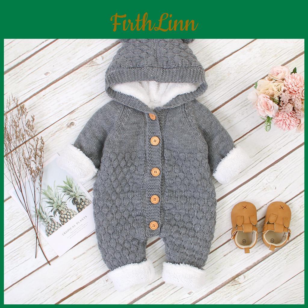 Boys Knitted Rompers Infant Baby Girls Jumpsuits Autumn Winter Soft Warm Newborn Bebes Overalls One Piece Toddler Kids Playsuits
