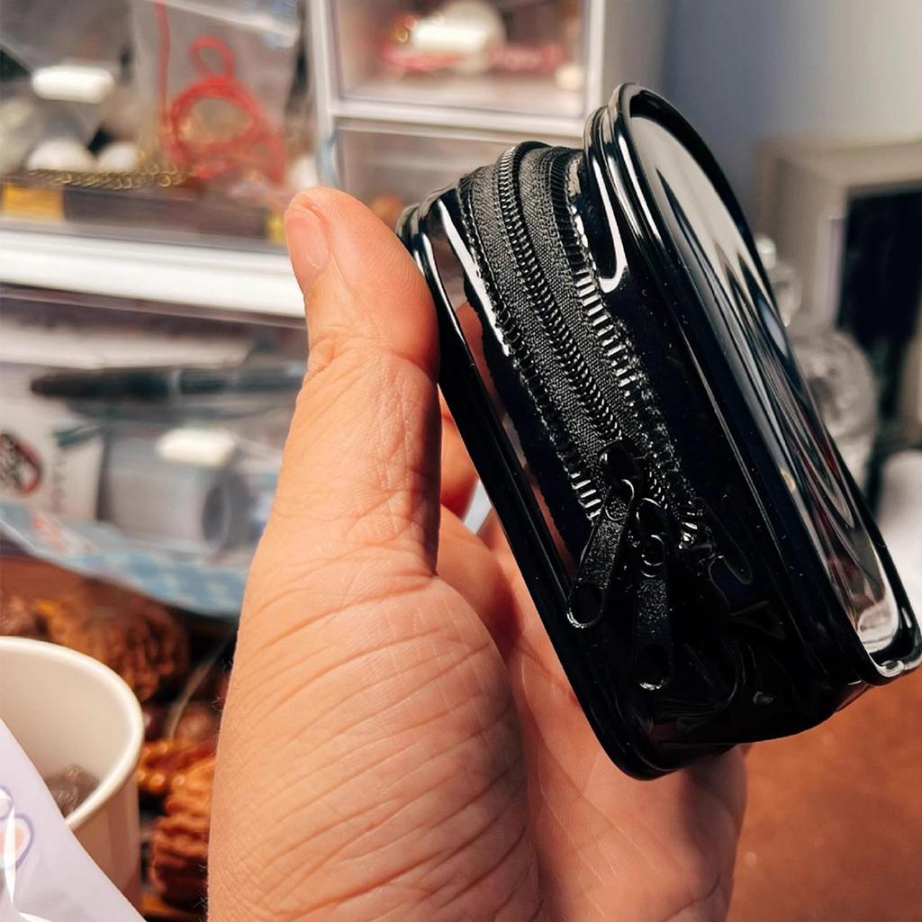 Clear Zipper Storage Bags Charging Cable Bags with Zipper Portable Dust-Proof Storage Bag for Bracelets and Data Cables