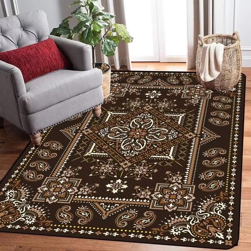 Large Size Large Carpet Raditional Oriental Vintage Area Rug Nordic Floor Mats European Door Area Old Printed Carpet Modern INS