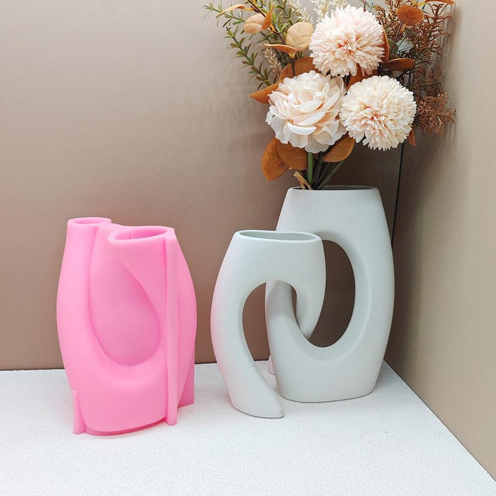 Speciálně tvarovaná váza Pryskyřičné formy Sukulentní rostlina Květináč Silikonová forma Beton Cement Sádrová forma DIYs Řemeslné dekorace