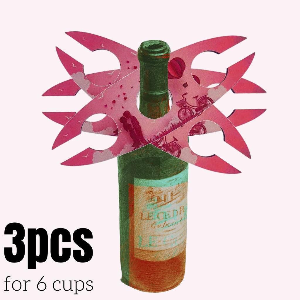 1/3pc Stackable Wooden Wine Rack Space-Saving Glass Cup Holder for Wine Enthusiasts Home Living Room Bar Display Wine Bottle Rac