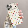 Colorful Polka Dot Phone Case for Apple 17 Pro Max, 16 Pro, 15 Pro, 14 with Lens Film