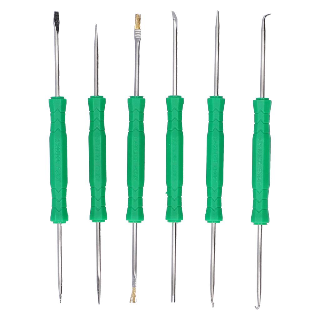 6pcs Professional Electronic Heat Assist Solder Welding Repair Tool Kit for PCB Clean