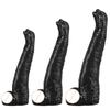Discover Sensual Depths: 3 - Size Dino - Headed PVC Aids, Textured for Immersive Tingling Pleasure