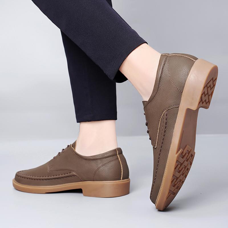 Fashion New Classic Dress Mens Flats for Wedding Men Oxfords Shoes Fashion Casual Footwear Men Genuine Leather for Male Walking Shoes