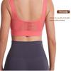 Women's Mesh Breathable Underwear Large Size Wireless Full Coverage Tank Top Sports Yoga Bra M-5XL