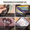 RFID Genuine Leather Men Wallet Large Capacity Card Holder Coin Purse