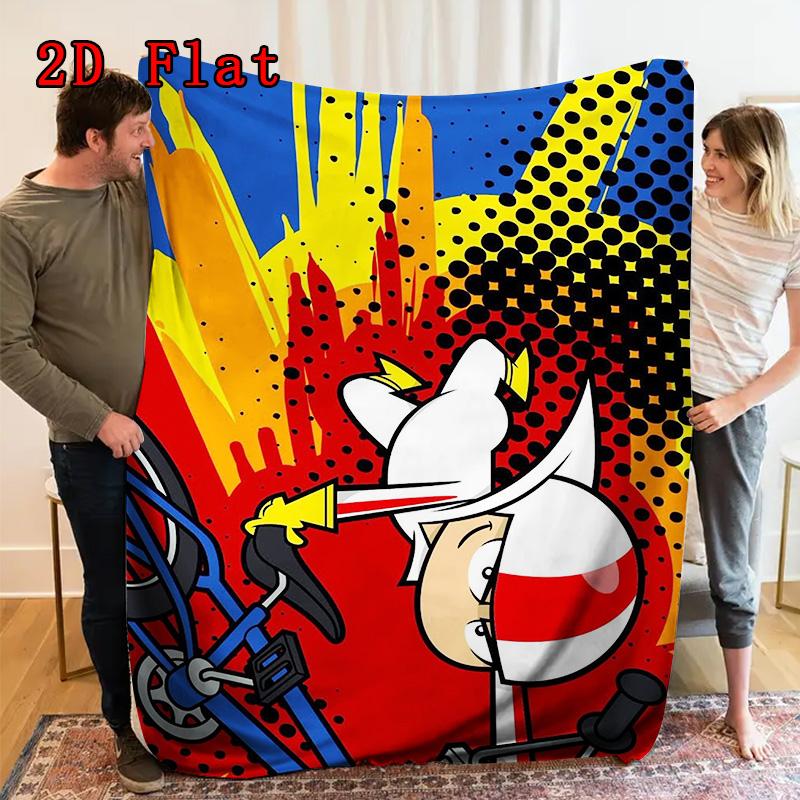 kick 2D Flat Pattern Flannel Blanket High quality All Seasons Warmth and Comfort Perfect for Christmas Gifts.DMT0925121