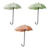 3Pcs Wall Hooks Strong Load-bearing Umbrella Shape Design Easy to Install Self Adhesive Hanger Hook Storage Organizer