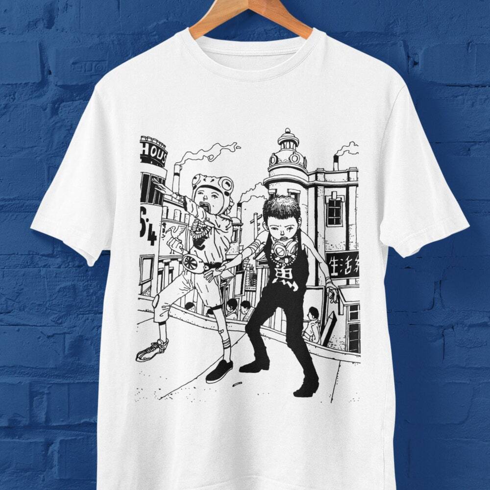 New Anime Crewneck T-shirt Taiyo Matsumoto Tekkonkinkreet<wbr/>Japanese