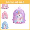 Neutral Gender Trendy Kids Backpack For Ages 3 To 8 With Comfortable Curved Straps And Unique Animal Patterns