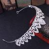 Gorgeous Hair Accessories Rhinestone Silver Color Zinc Zinc Alloy Headwear Ornaments Bridal Tiara Hair Crown