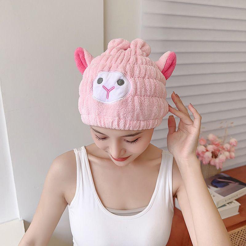 Dry hair cap Super absorbent quick-drying headscarf New style wipe head towel headscarf cute hair wrap
