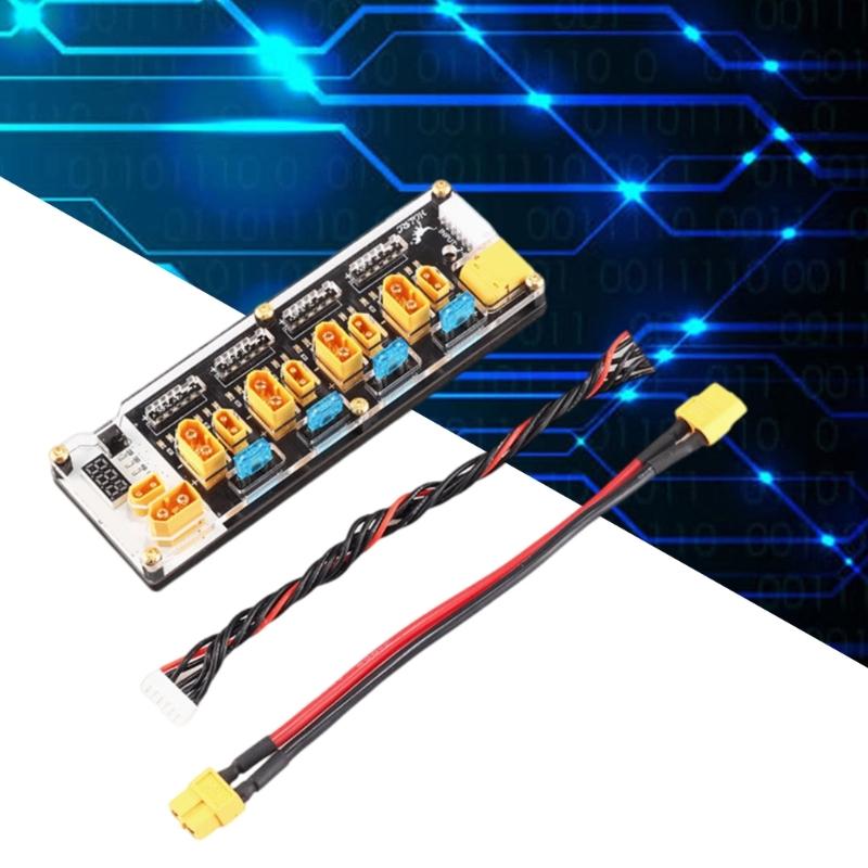 40A XT60 XT30 Plugs Battery Charger Board For 2-6S Batteries Featuring Integrated Discharger Shortcircuit Protections