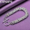 CHSHINE 925 Sterling Silver Men Exquisite Wheel Chain Bracelet For Women Wedding Party Fashion Charm Jewelry