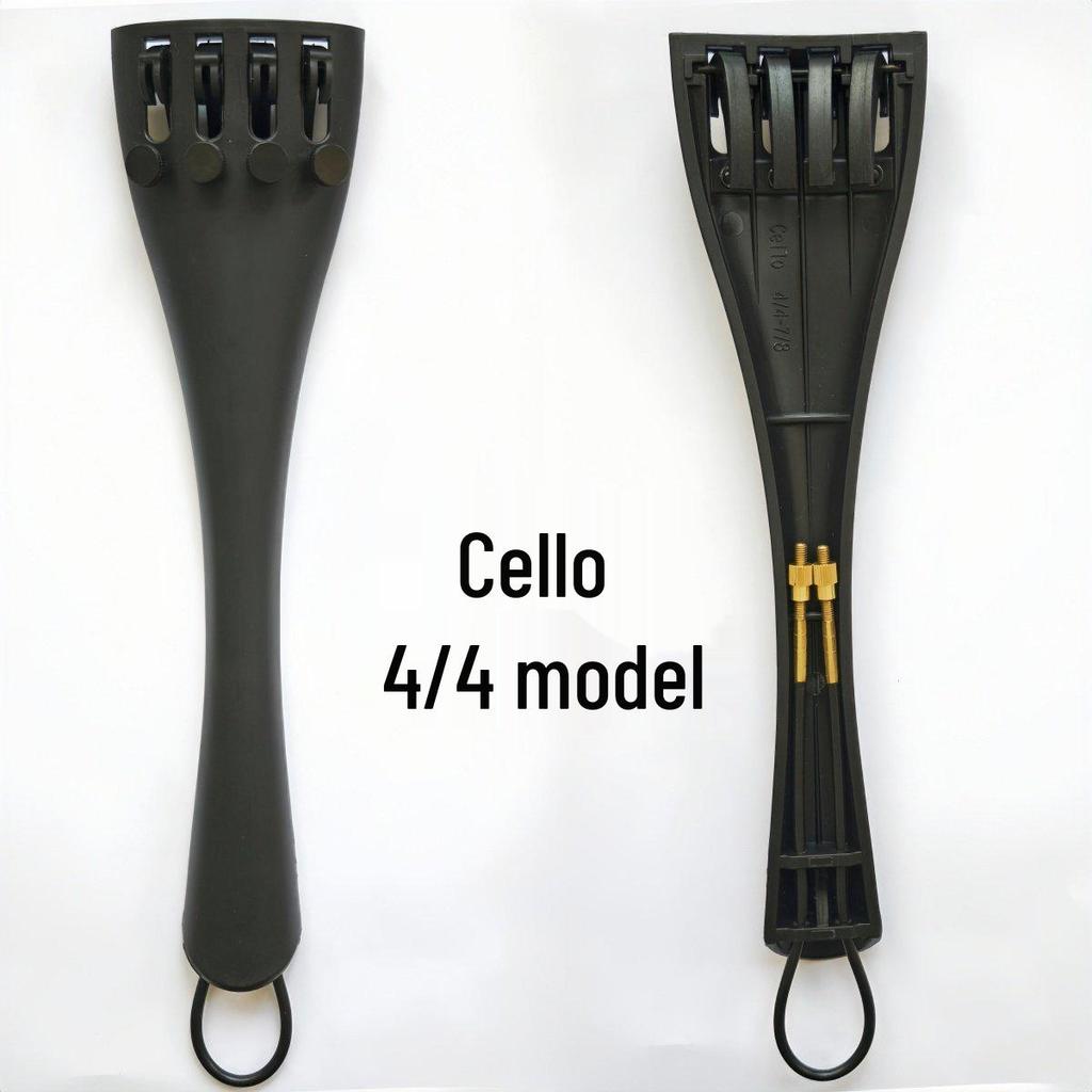 Carbon Fiber Violin/Viola/Cello Tailpiece with Tailgut - Complete Accessory Set