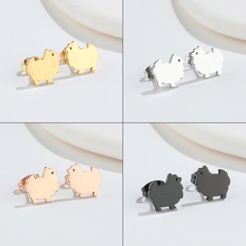 Korean Style Sheep Studs Earrings Animal Earwear Lightweight and Comfortable Ear Accessories for Fashion Enthusiasts