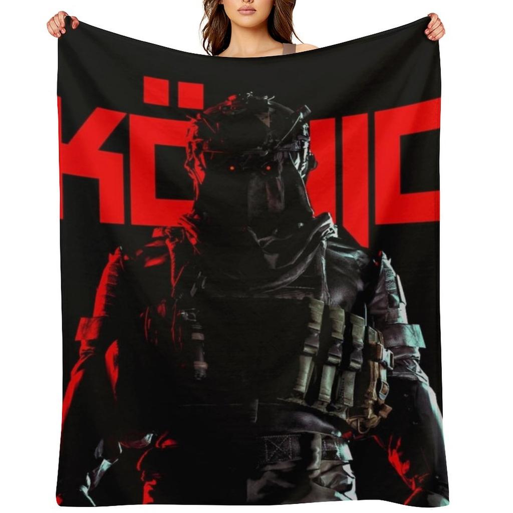 K?NIG-RED Throw Blanket Bed linens Retros Baby Nap Blankets