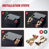 1Pair Car Battery Terminal Connectors Protector Wire Cable Clamp Adjustable Conductive Caps Stud Type Cable Positive Negative