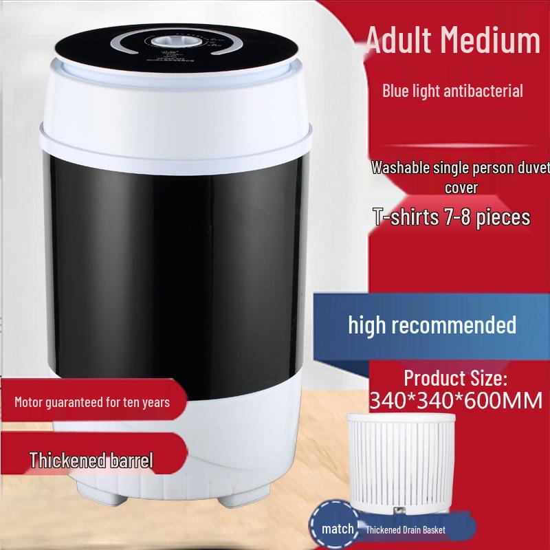 Compact Semi-Automatic Mini Washing Machine for Dorms & Home - Ideal for Students, Infants, and Children.