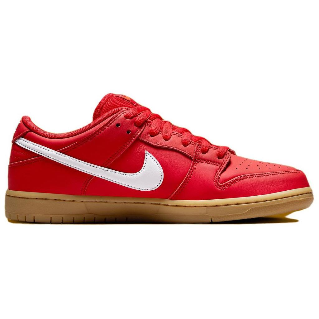 Nike Dunk Low Pro SB University Red Gum Unisex Sneakers White Gum-Light-Brown Gym-Red FJ1674-600