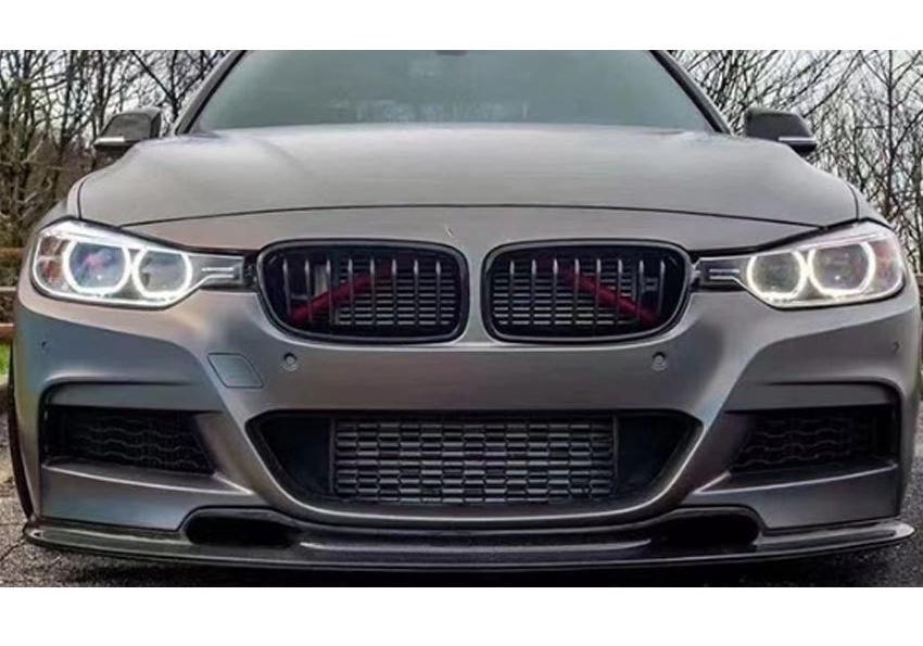 BMW 3 Series F30/F35 Carbon Fiber V Style Front Lip Spoiler Kit