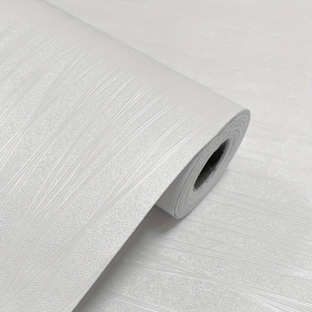 Ivory White Retro Imitation Wood Vertical Pattern Self-adhesive Wood Wallpaper Detachable Vinyl Suitable for Home Decoration