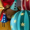 22 Inch 4D Striped Star Round Aluminum Foil Balloon Circus Birthday Party Baby Shower Decoration Inflatable Helium Balloon Toys 5