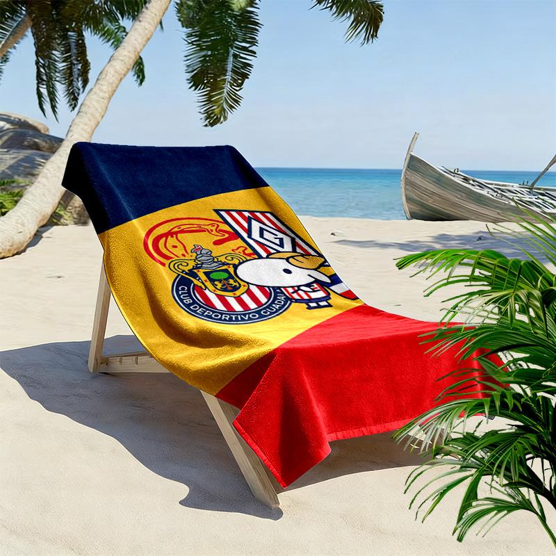 Chivas Mascot Style 2D Flat Print Beach Towel, Large Soft Quick Dry Towel for Beach Camping SwimmingXSTJ0915100