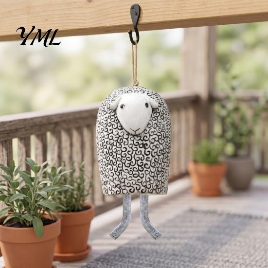 Versatile Four Seasons Decorations Handmade Whimsical Animal Wind Chime, Hand Painted Resin Woodland Hanging Decor Rustic Garden Charming Housewarming