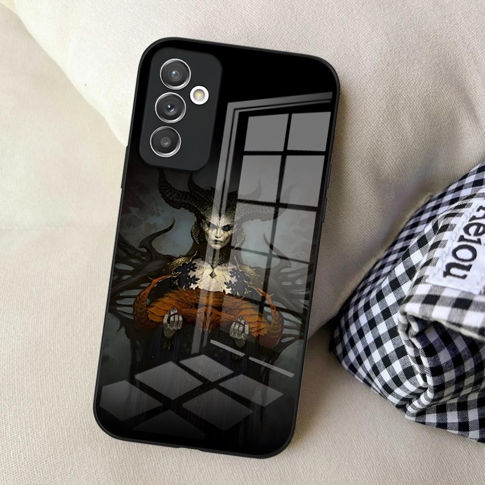 D-Diablo 4 Phone Case for Samsung S24 Ultra S23 S22 S20 Fe S21 Plus Galaxy A54 A34 A24 A53 M54 Note 20 Glass Cover