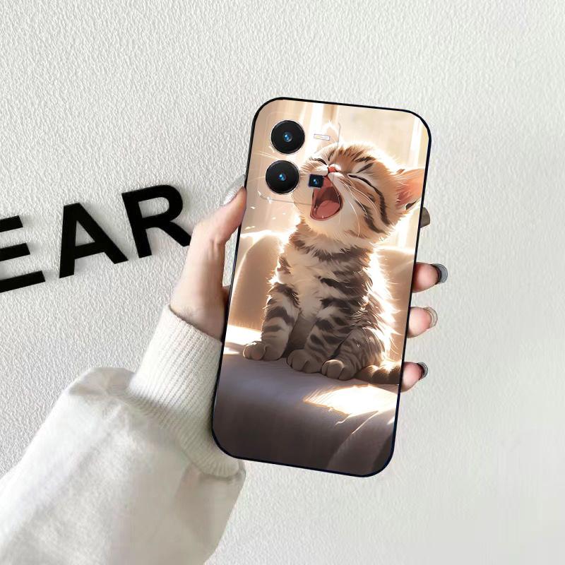 Cute Cat Phone Case For VIVO Y53S Y33S Y01 Y22S Y31 Y21 Y70 Y21S Y72 Y51 Y35 Y76 V21 V2023 V21E V20 SE VIVO V21 4G
