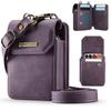 Business Luxury Crossbody Magnetic Cards Solt Wallet Flip Leather Case For Motorola Razr 60 50 40 Ultra Long Lanyard Bag Cover