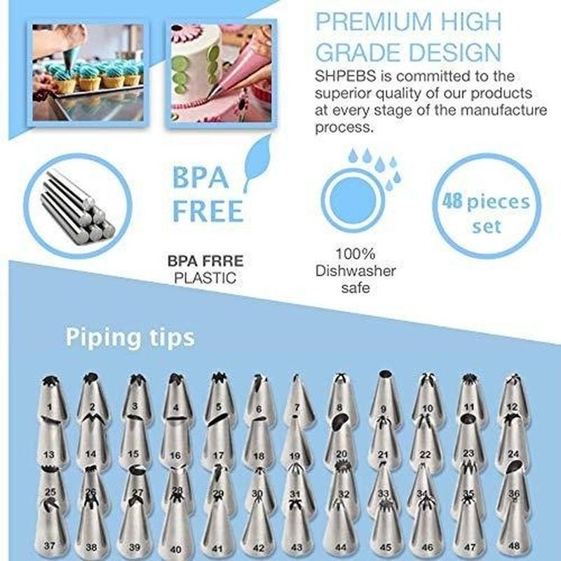 Silicone Pastry Bag Tips Kitchen DIY Cake Icing Piping Cream Decorate Tool Reusable Pastry Bag+Stainless Nozzle