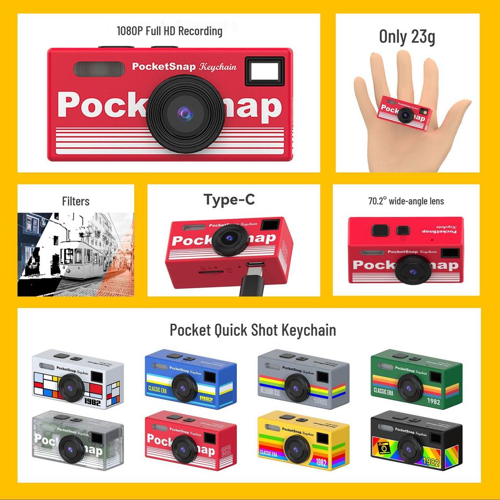 Portable Retro Mini CCD Camera for Students - Entry-Level Pocket Mirrorless Digital Camera