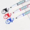 Taiwan Lion 605 Marker Pen Set: Broad Tip, Fine Tip, 805 Fineliner, Permanent, Quick-Drying, Black, Red, Blue, Art Outlining.