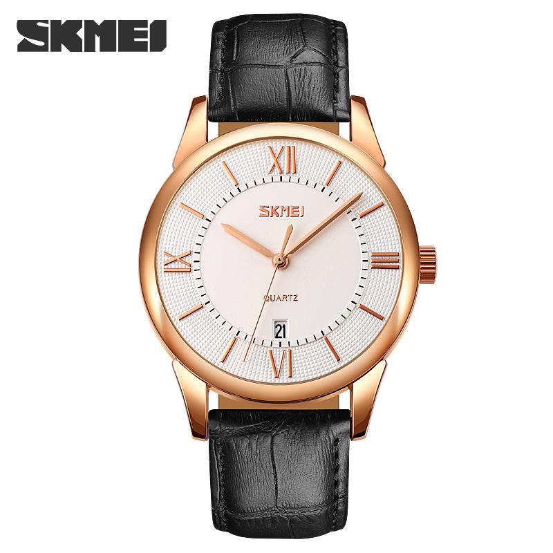 Men's Watch Fashion Simple Waterproof Men's Watch Men's Leather Quartz Watch