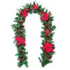 Hot-Selling 2.7m Christmas Tree Decoration Rattan for Staircases, Hotels, Malls, Bars, and Door Hanging — Encrypted Rattan Wreath